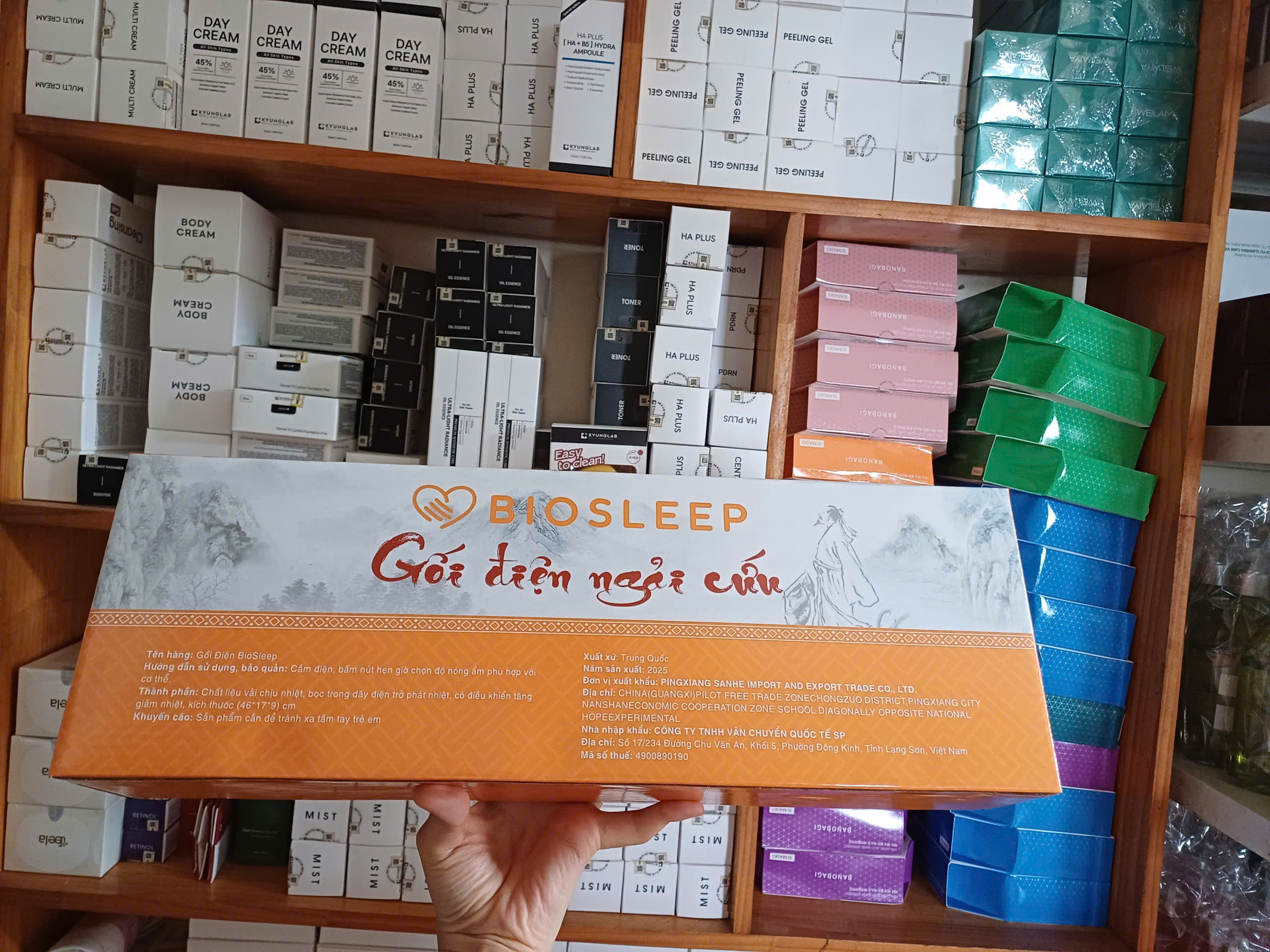 Gối điện ngải cứu BIOSLEEP – Giảm đau cổ vai gáy, ngủ ngon tự nhiên