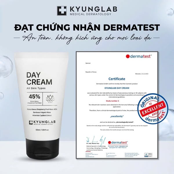 KYUNGLAB Day Cream – Kem Dưỡng Ngày Nâng Tone Tự Nhiên & Dưỡng Sáng Da