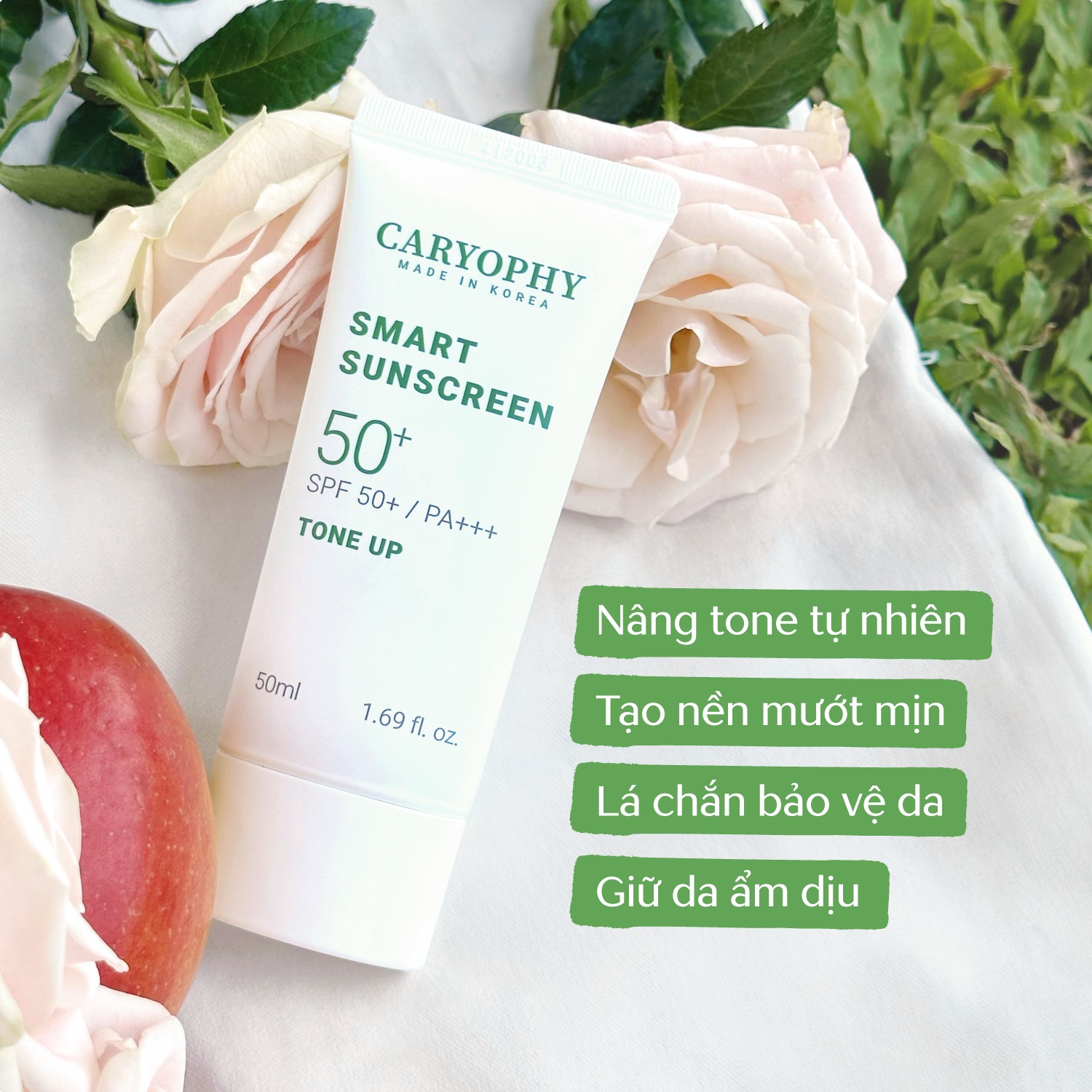 Kem Chống Nắng Caryophy Nâng Tone, Ngừa Mụn 50ml