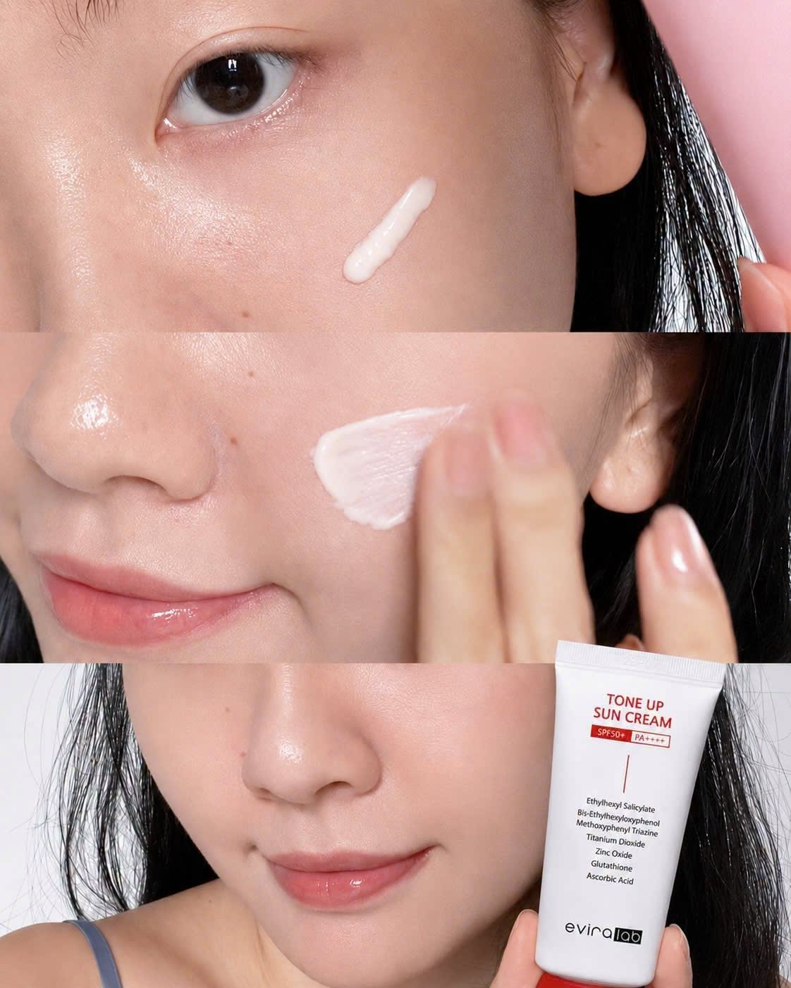 Kem Chống Nắng Dưỡng Ẩm Trắng Da Eviralab 50ml Tone Up Sun Cream SPF50+/PA++++