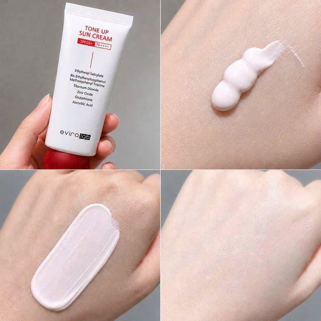 Kem Chống Nắng Dưỡng Ẩm Trắng Da Eviralab 50ml Tone Up Sun Cream SPF50+/PA++++