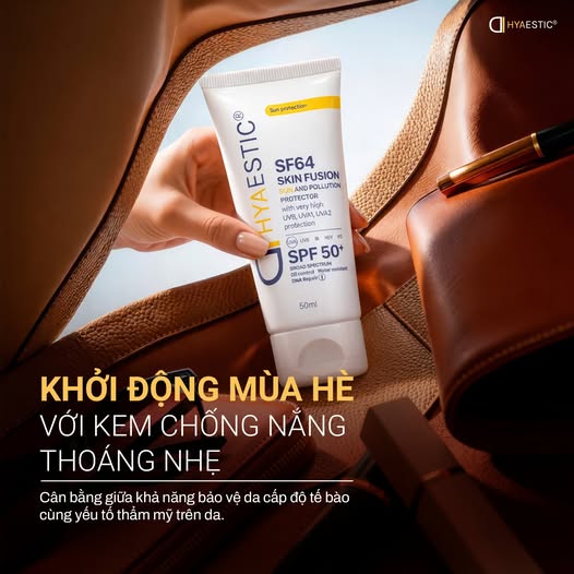 Kem Chống Nắng Hyaestic SF64 Bảo Vệ Tối Đa 50ml Skin Fusion SF64 Sun And Pollution Protector SPF50+