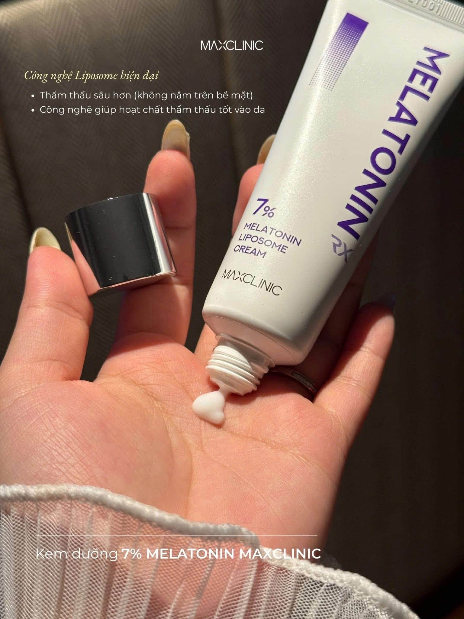 Kem Dưỡng 7% Melatonin Liposome Maxclinic