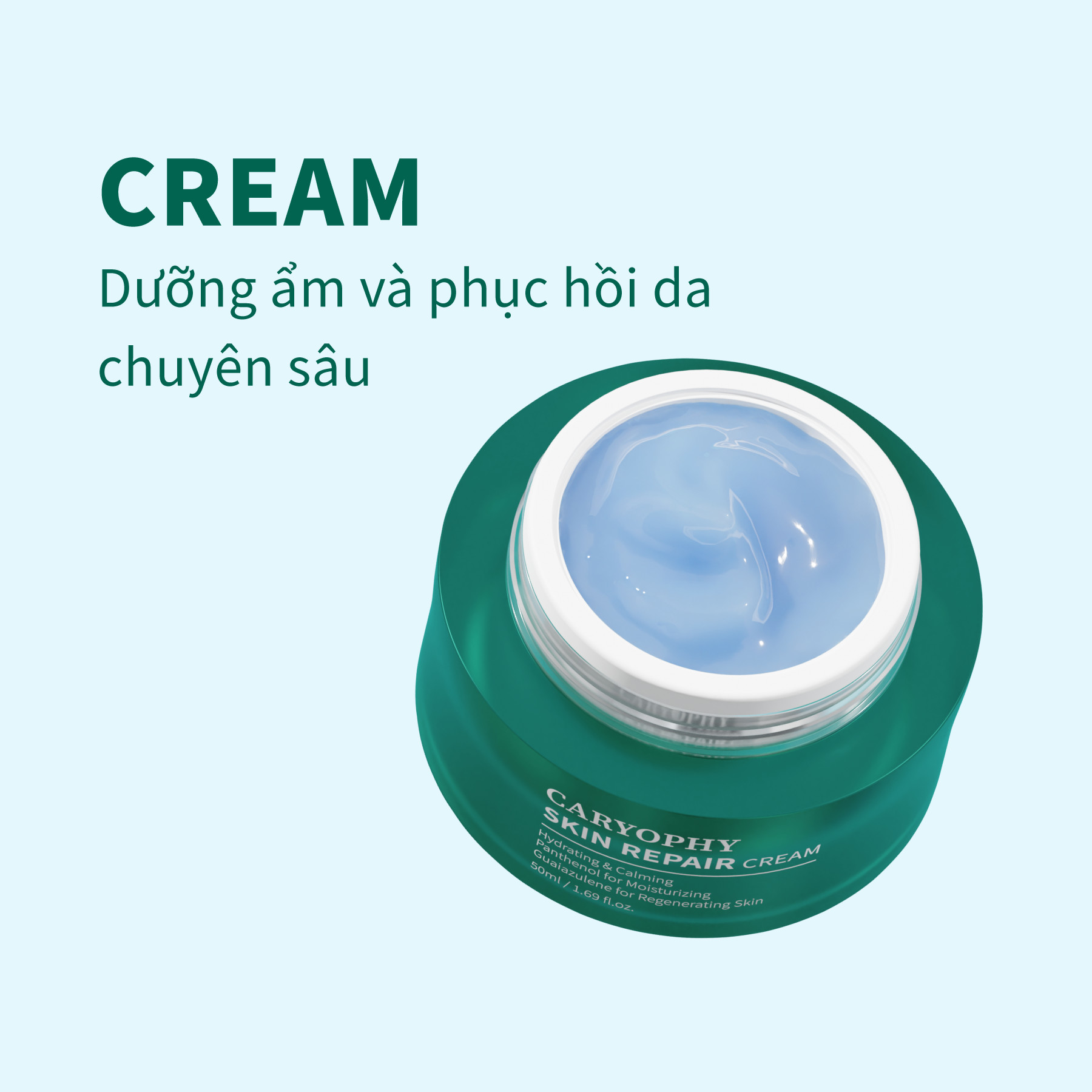Kem Dưỡng Caryophy Cấp Ẩm Và Phục Hồi Da 50ml Skin Repair Cream