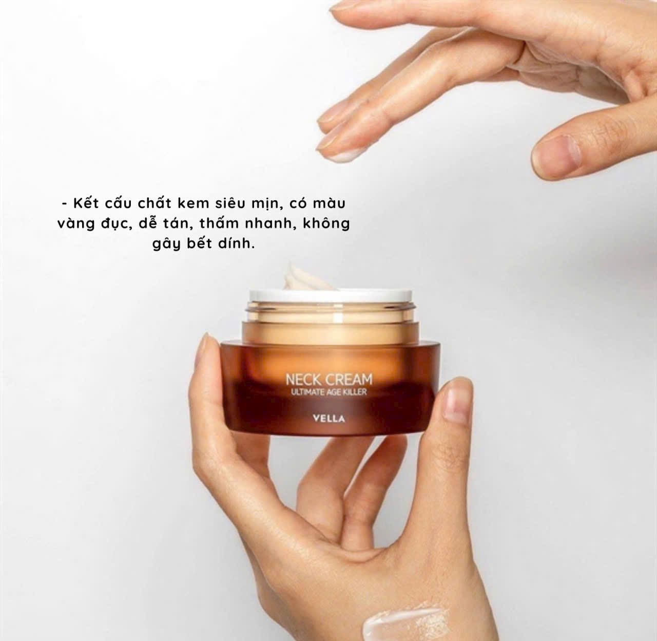 Kem Dưỡng Chống Lão Hóa Vùng Da Cổ Vella Ultimate Age Killer Neck Cream 50ml