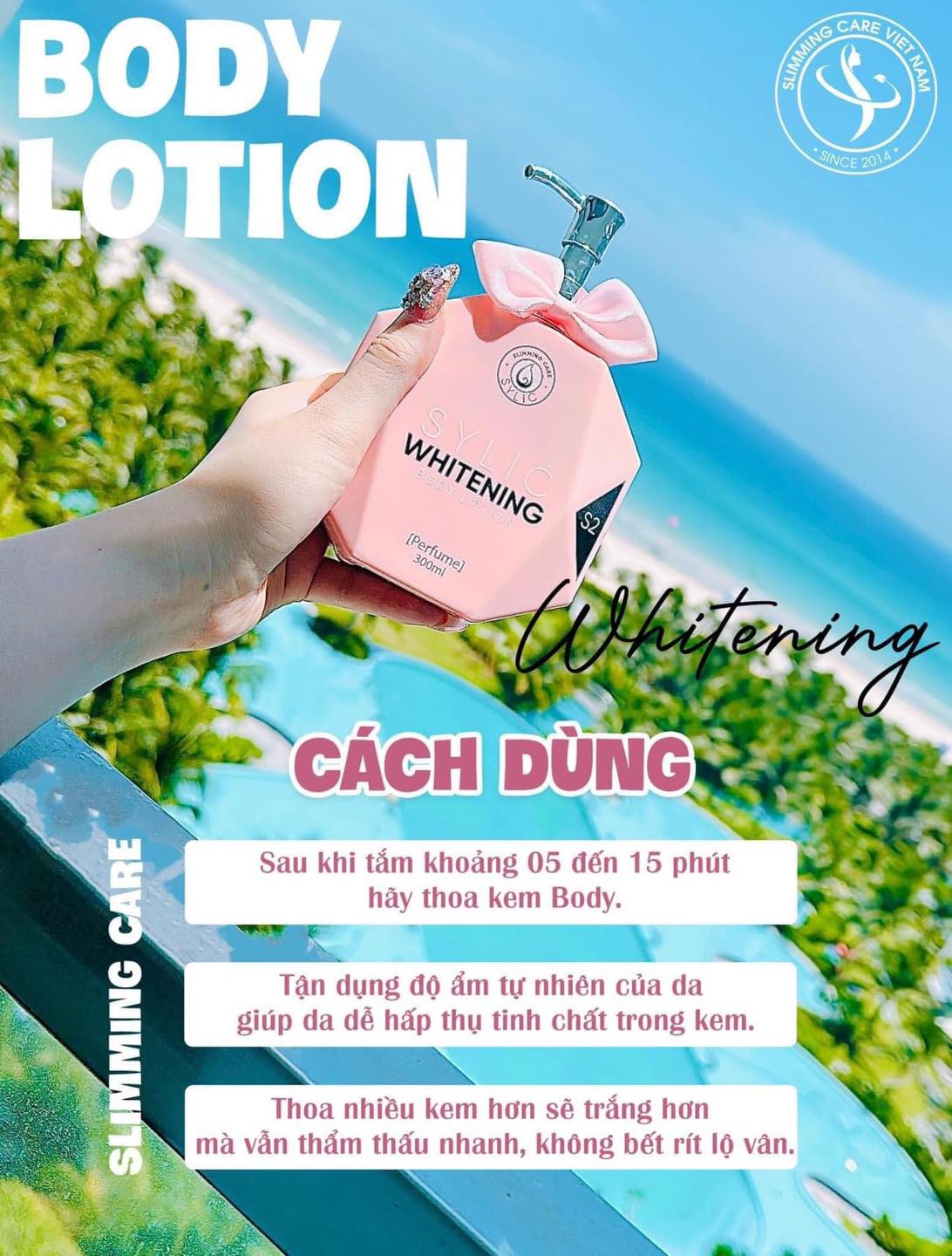 Kem Dưỡng Trắng Da Whitening Body Lotion Sylic Full Size Phiên Bản Mới - 300ml