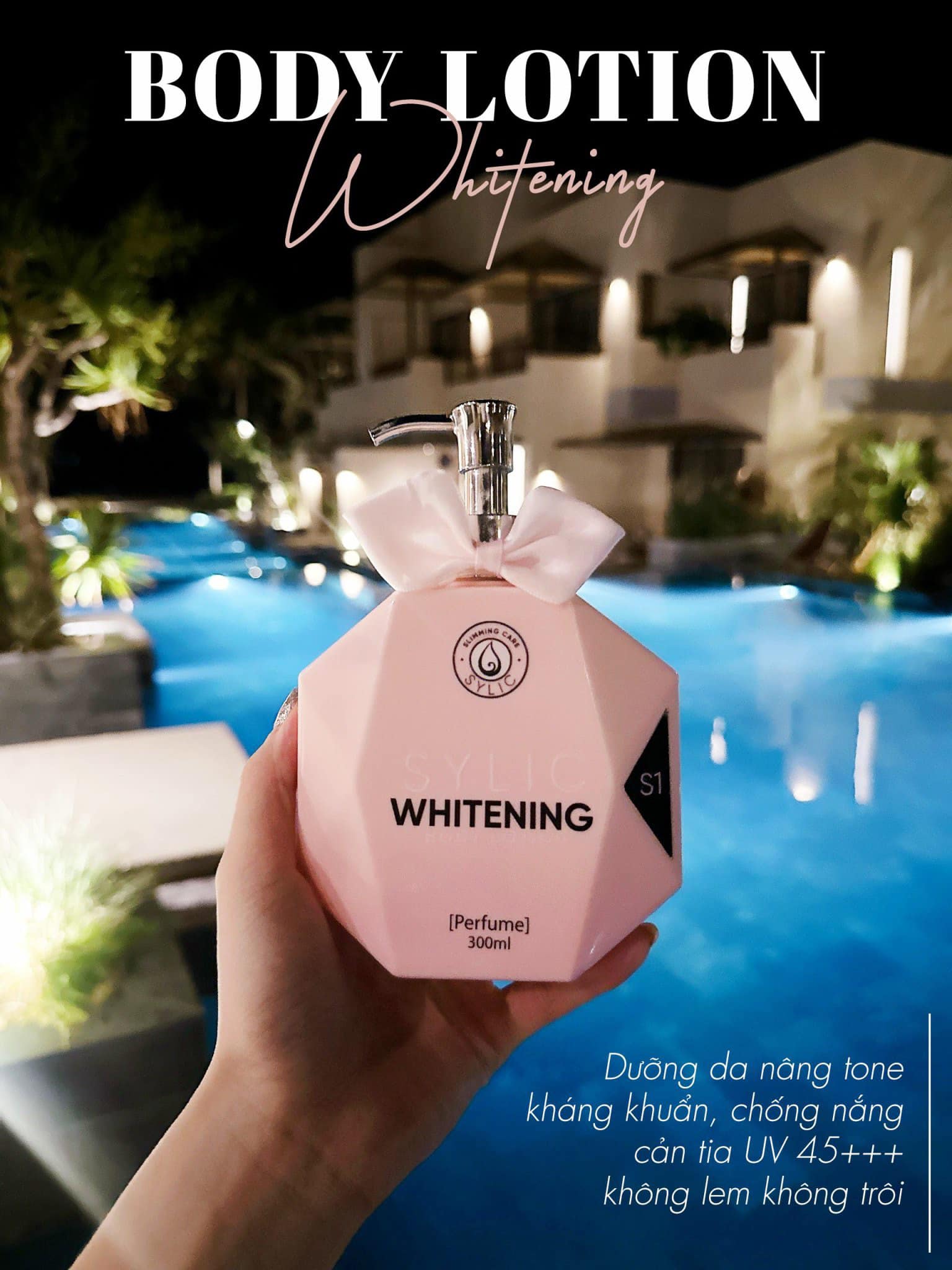 Kem Dưỡng Trắng Da Whitening Body Lotion Sylic Full Size Phiên Bản Mới - 300ml