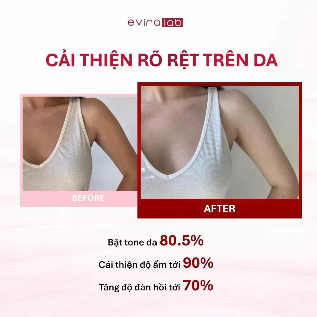 Kem Dưỡng Trắng Toàn Thân EVIRALAB TONE UP WHITENING BODY CREAM Nâng Tone Mờ Thâm Sinh Học 300ml