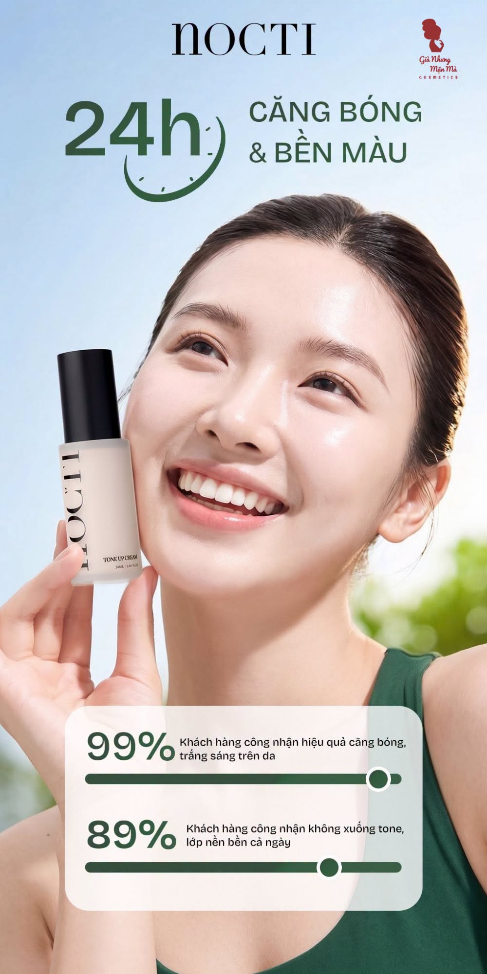 Kem Ngày Nocti Tone Up Cream Dưỡng Sáng Da 30ml
