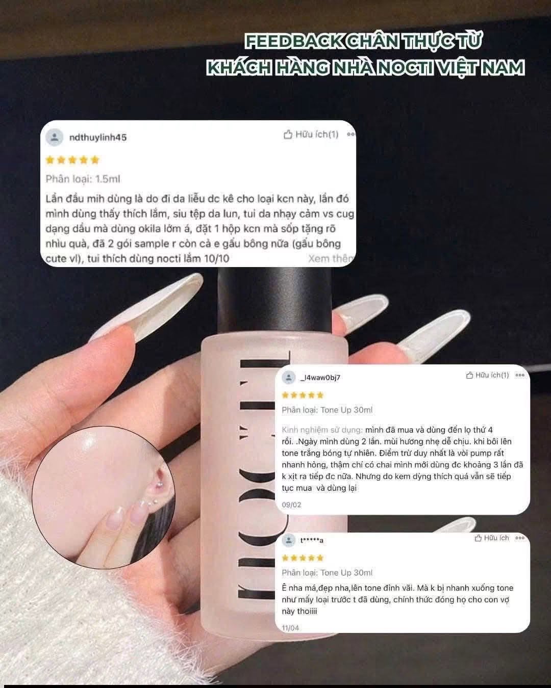 Kem Ngày Nocti Tone Up Cream Dưỡng Sáng Da 30ml