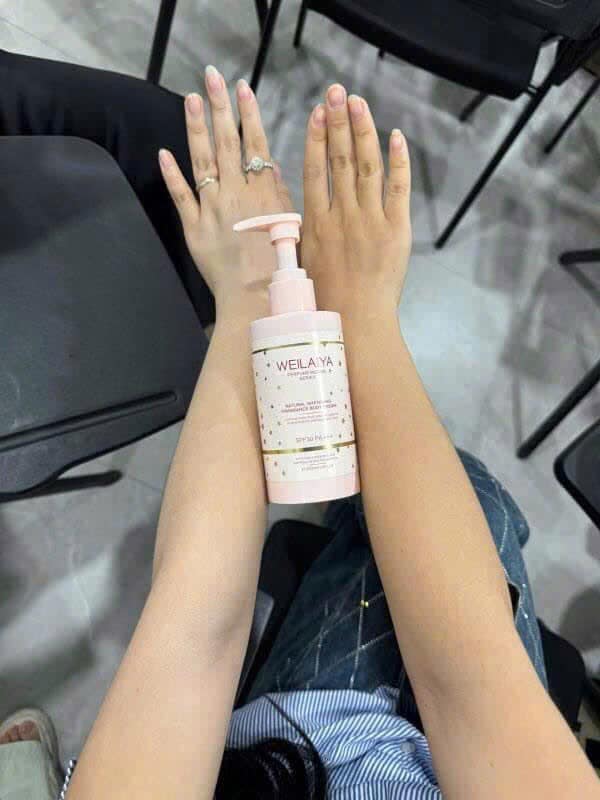 Kem body hoa hồng trắng da nâng tone bảo vệ da Weilaiya 200ml