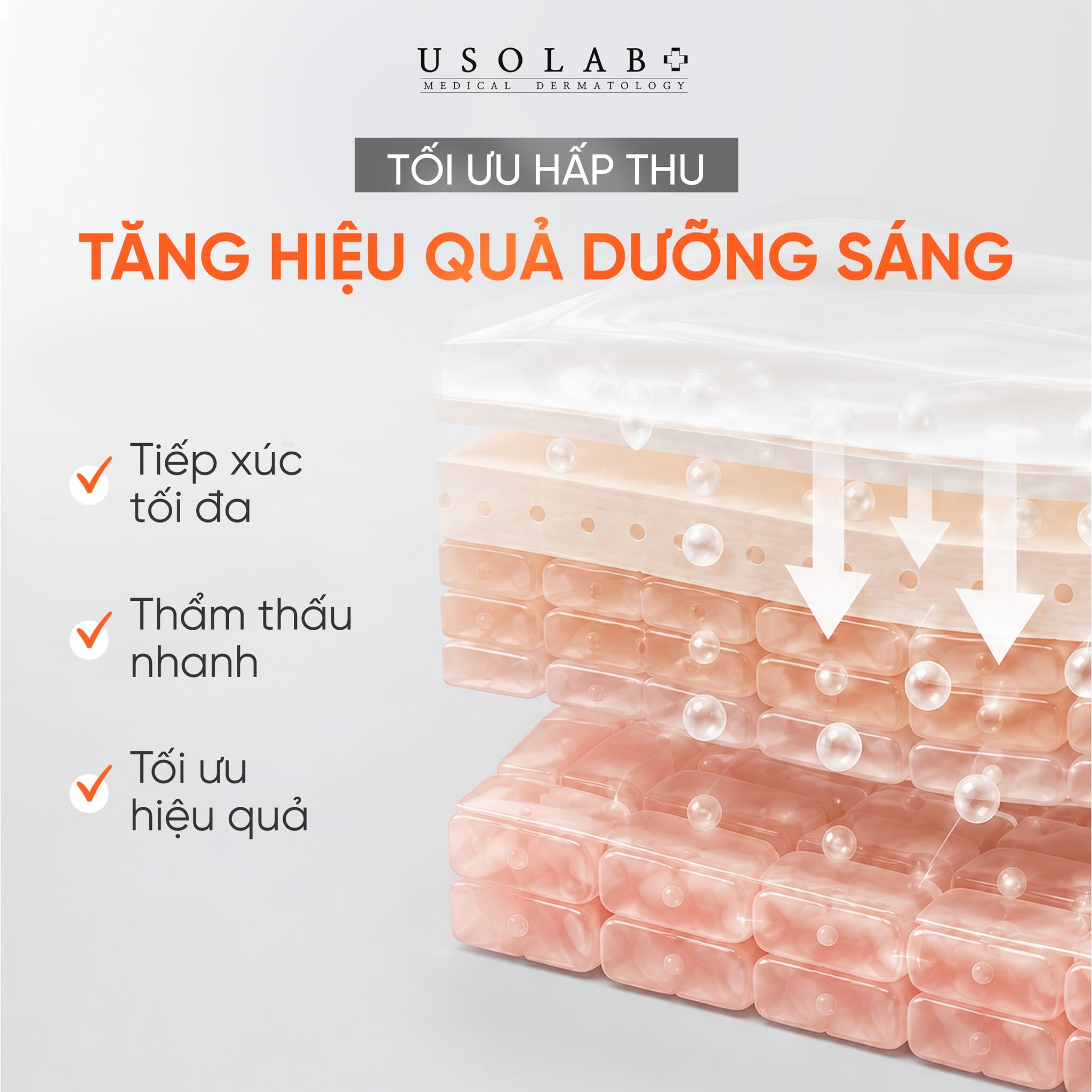 Kem body trắng da USOLAB Bio Intensive Light Cream 250ml - Giúp dưỡng trắng da body, nâng tone và làm sáng da body