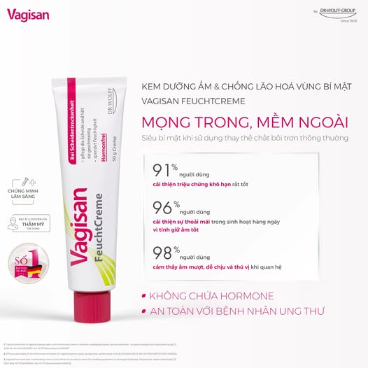 Kem bôi âm đạo Vagisan FeuchtCreme 25g