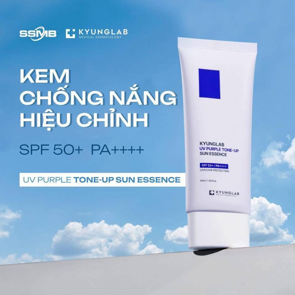 Kem Chống Nắng Hiệu Chỉnh Tông Da KyungLab UV Purple Tone-Up Sun Essence SPF 50+ PA++++ (50ml)