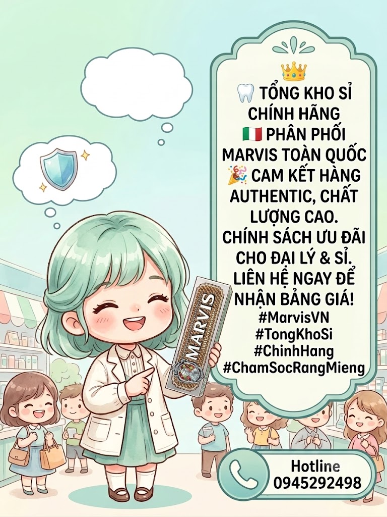 Kem đánh răng Marvis Whitening Mint 85ml