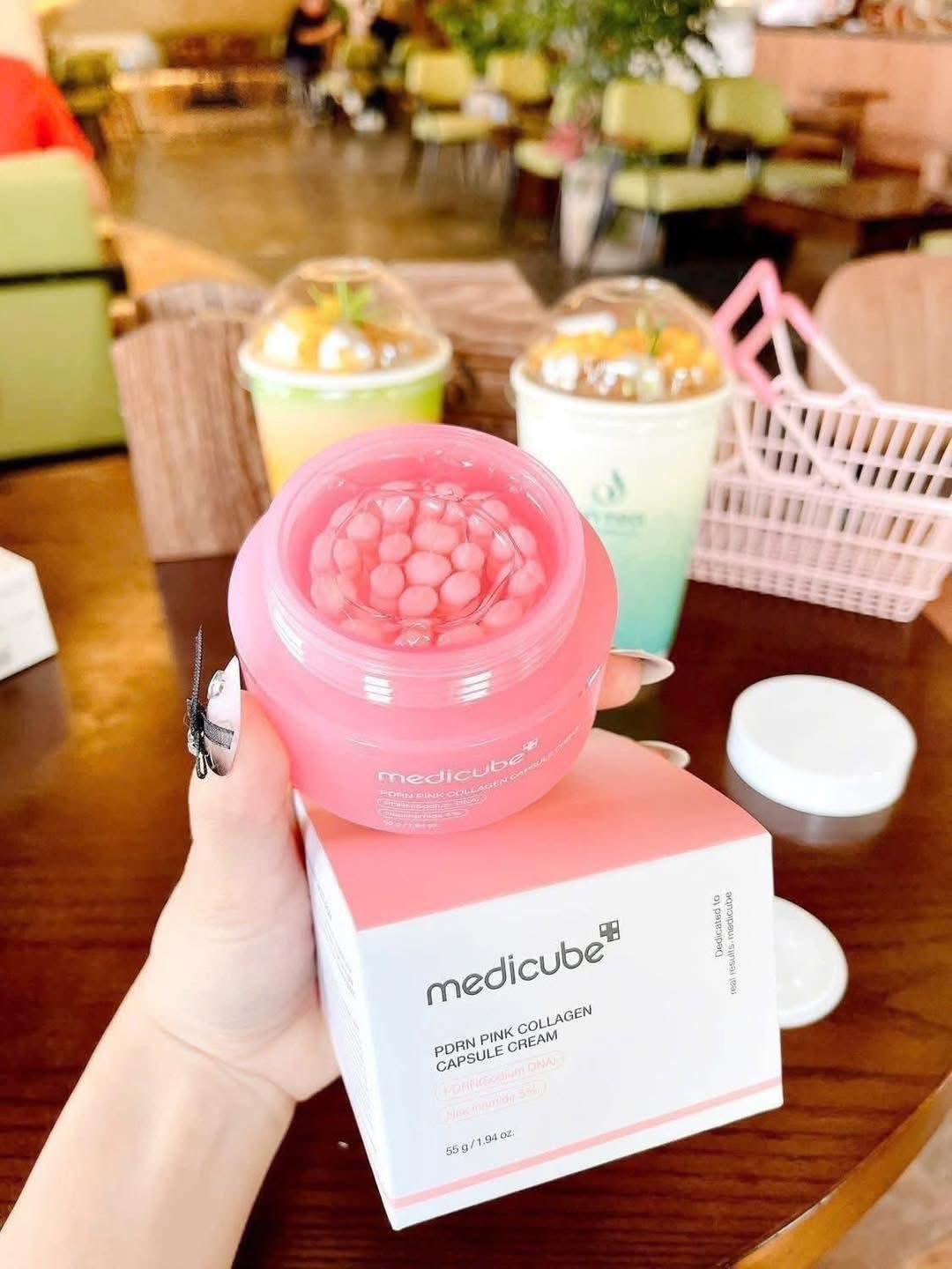 Kem dưỡng Medicube PDRN Pink Collagen Capsule Cream 55g