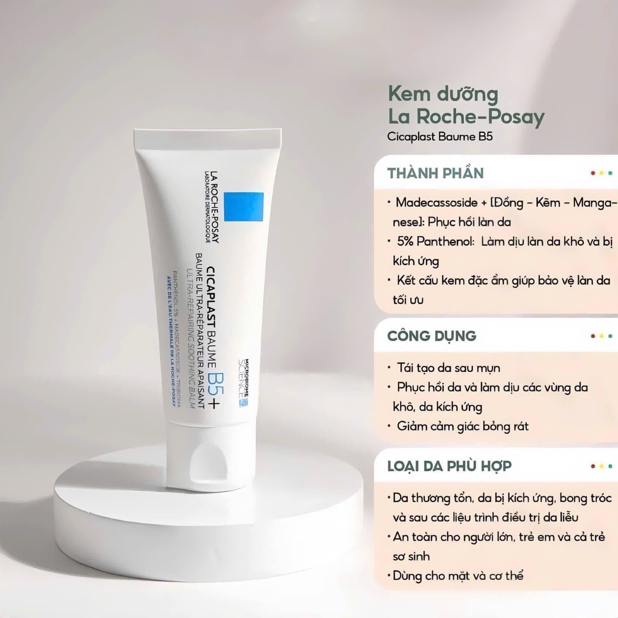 Kem dưỡng ẩm La Roche-Posay Cicaplast Baume B5 40ml