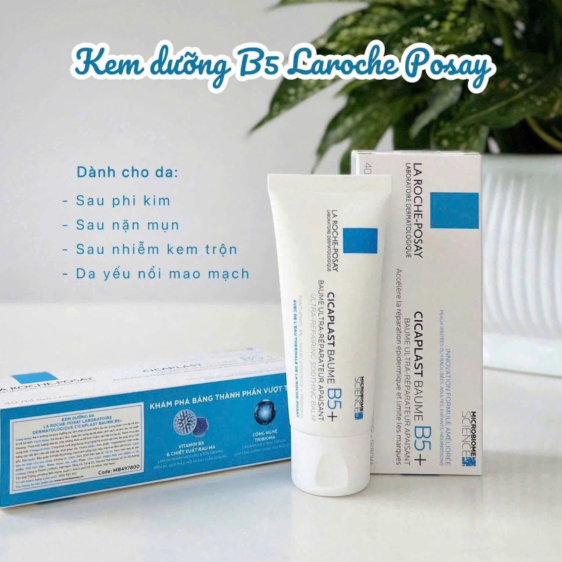 Kem dưỡng ẩm La Roche-Posay Cicaplast Baume B5 40ml