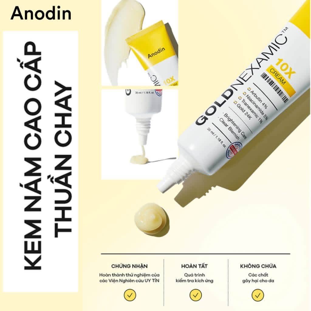 Kem trị nám Anodin GOLDNEXAMIC 10X Cream 35ml