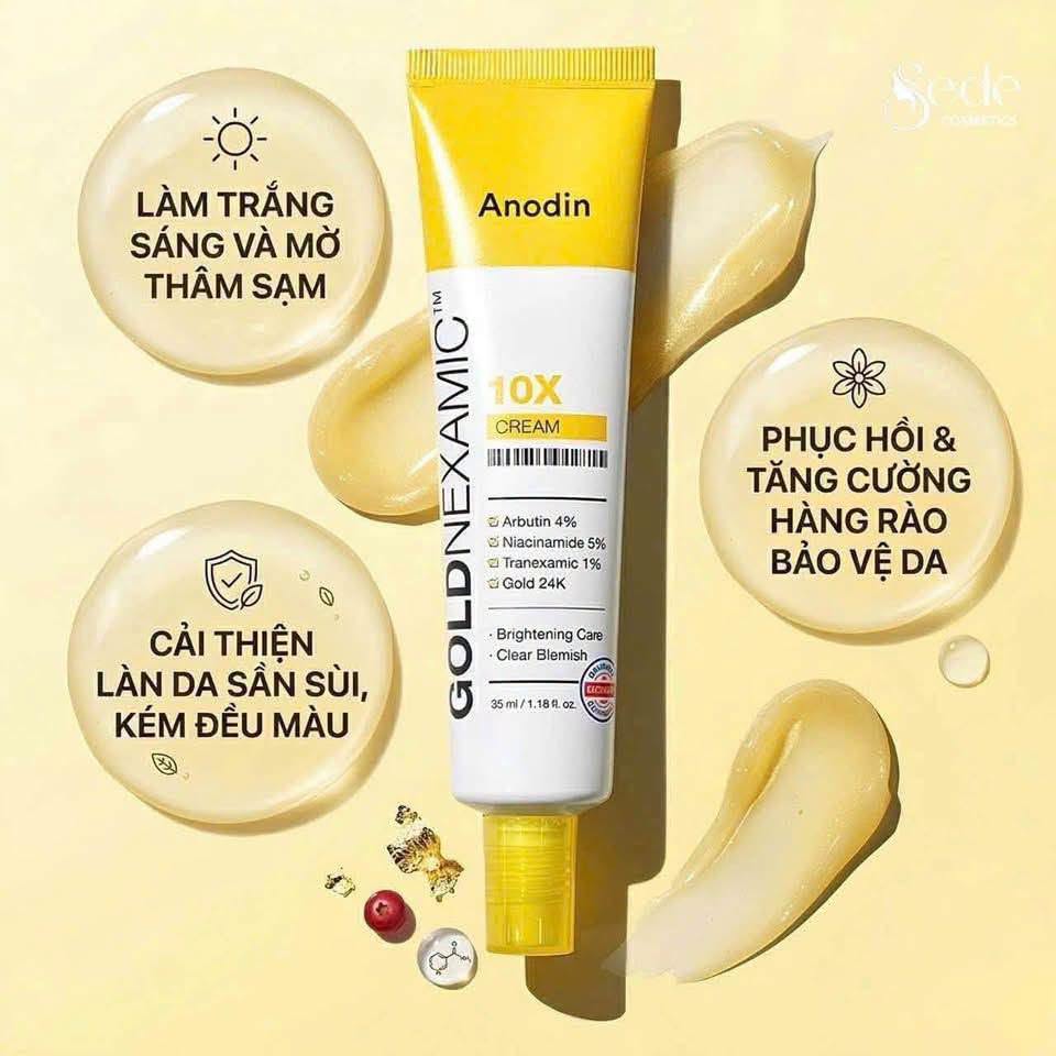 Kem trị nám Anodin GOLDNEXAMIC 10X Cream 35ml