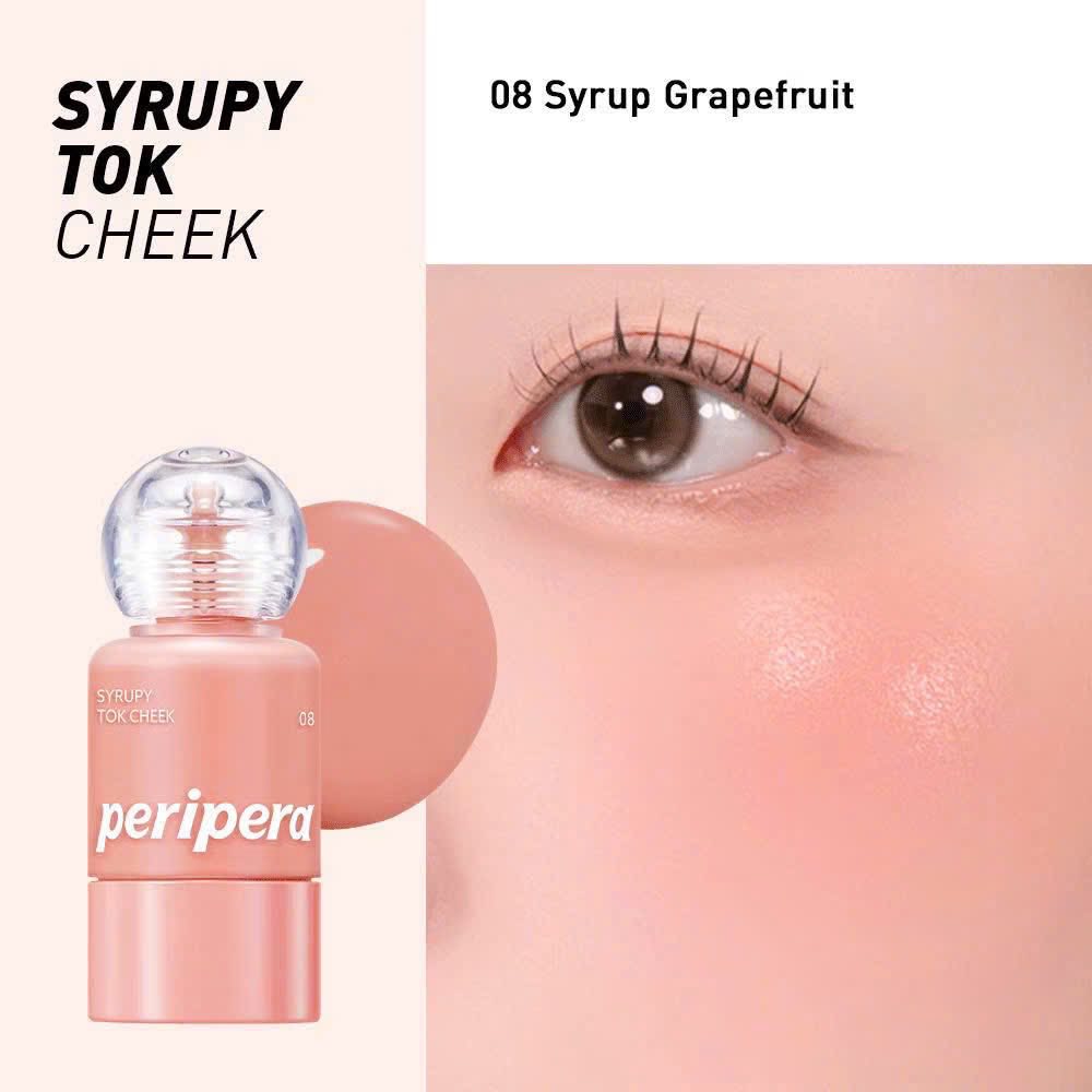 Má Hồng Kem Peripera Syrupy Tok Cheek Phấn má kem Hàn Quốc