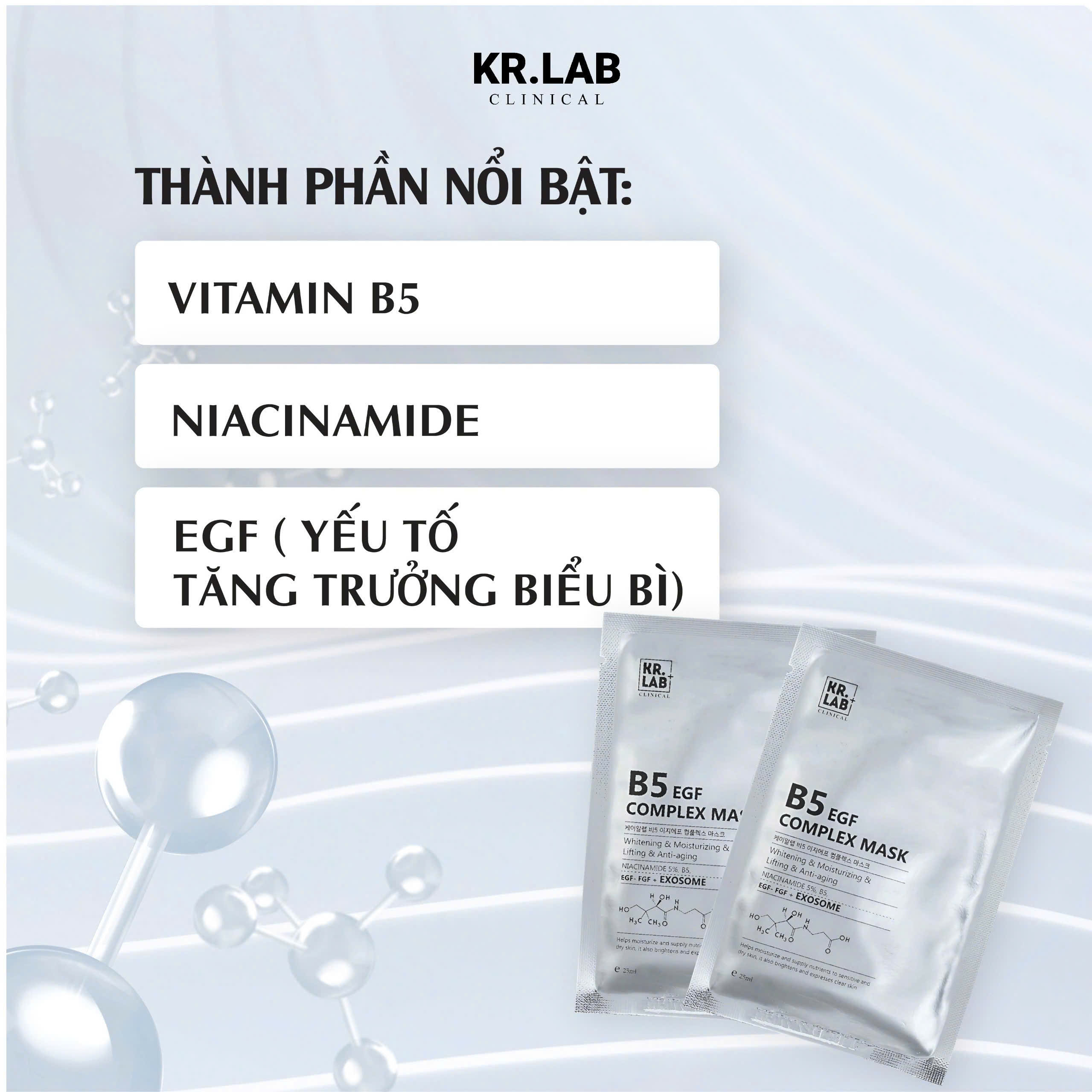 Mặt Nạ Kr.Lab+ B5 EGF Complex Cấp Ẩm Phục Hồi