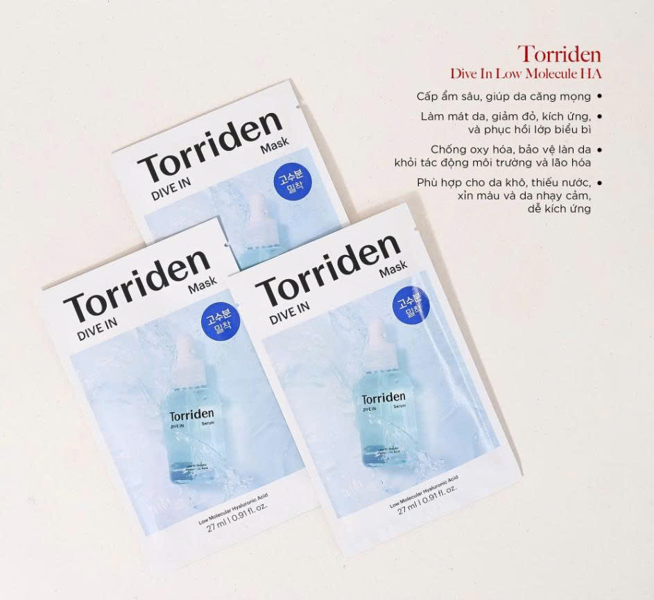 MẶT NẠ TORRIDEN CHÍNH HÃNG hộp 10 miếng