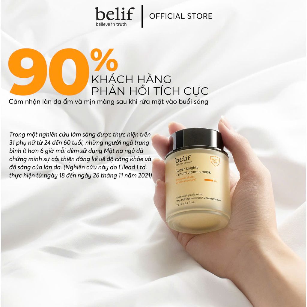 Mặt Nạ Ngủ Dưỡng Sáng Da Belif Super Knight Multi Vitamin Mask 75 ml