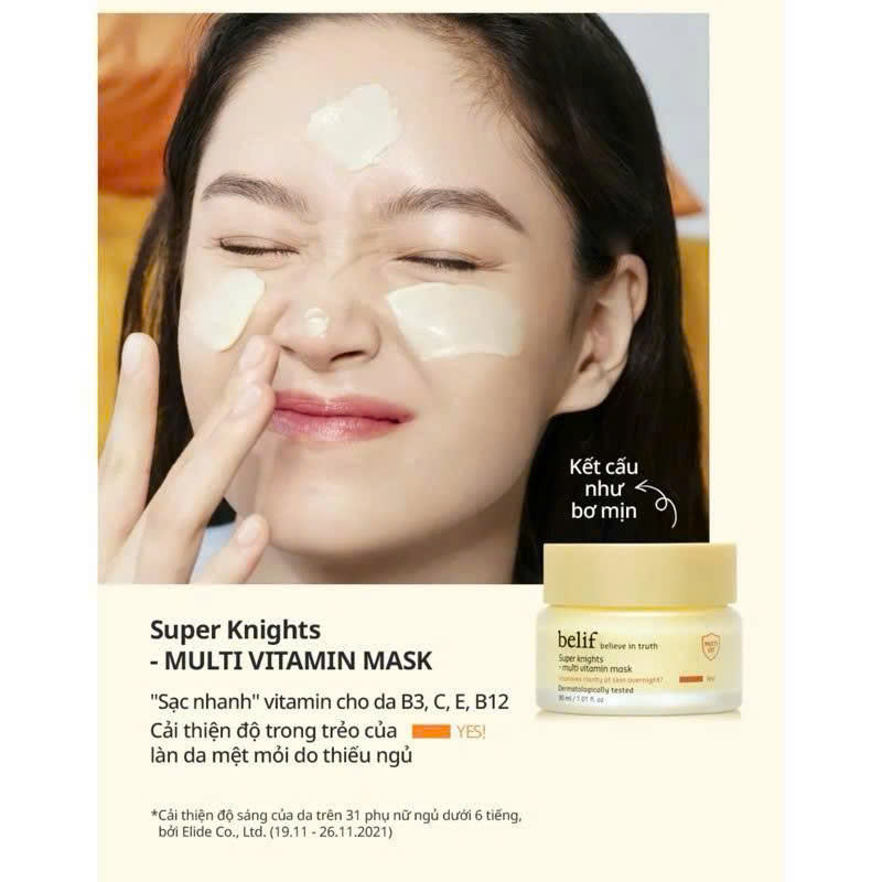 Mặt Nạ Ngủ Dưỡng Sáng Da Belif Super Knight Multi Vitamin Mask 30ml