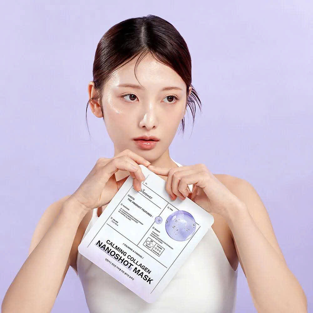 Mặt Nạ Thạch Medianswer Phục Hồi Dịu Da Calming Collagen Nanoshot Mask - Hộp 5 miếng