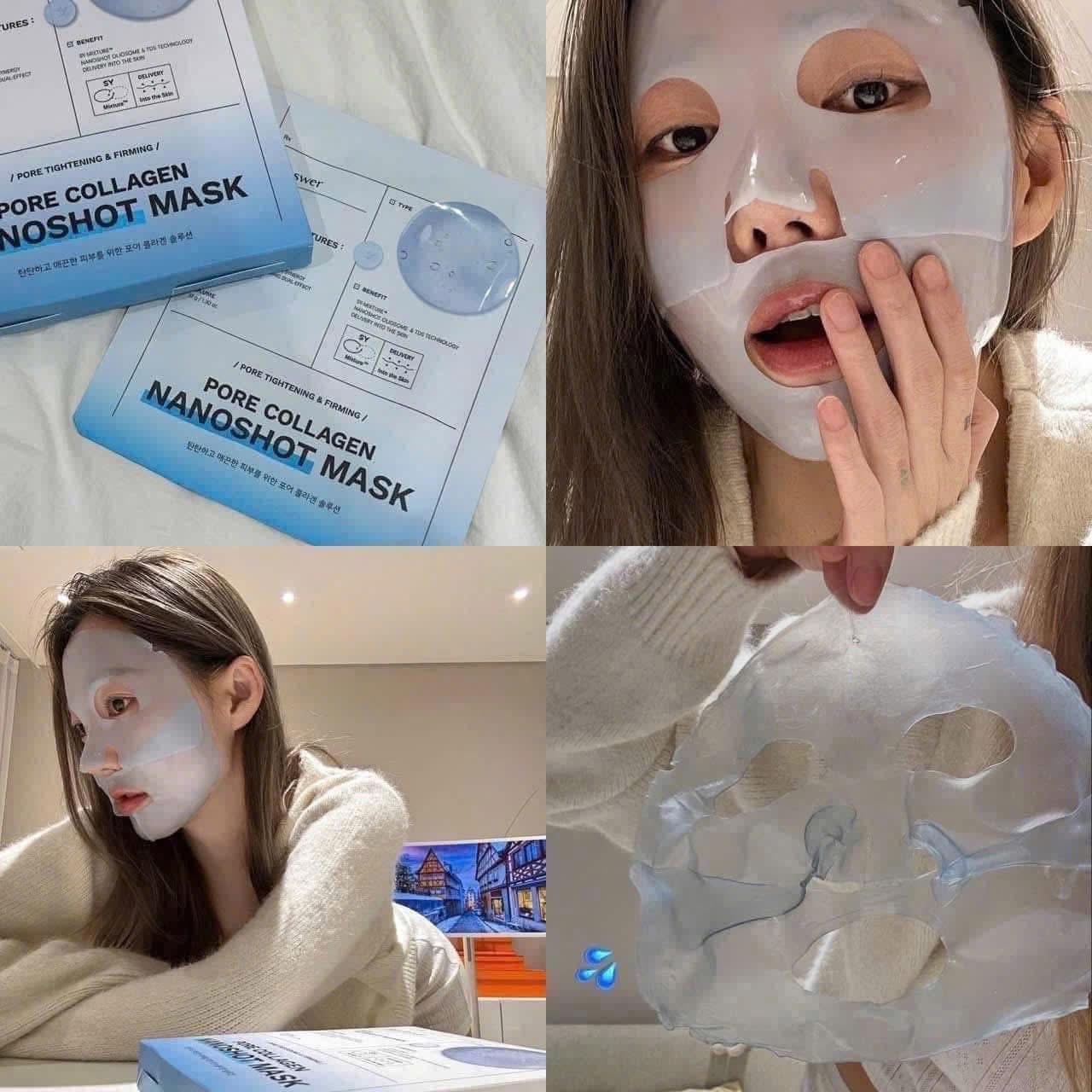 Mặt Nạ Thạch Medianswer Thu Nhỏ Lỗ Chân Lông Pore Collagen NanoShot Mask - Hộp 5 miếng
