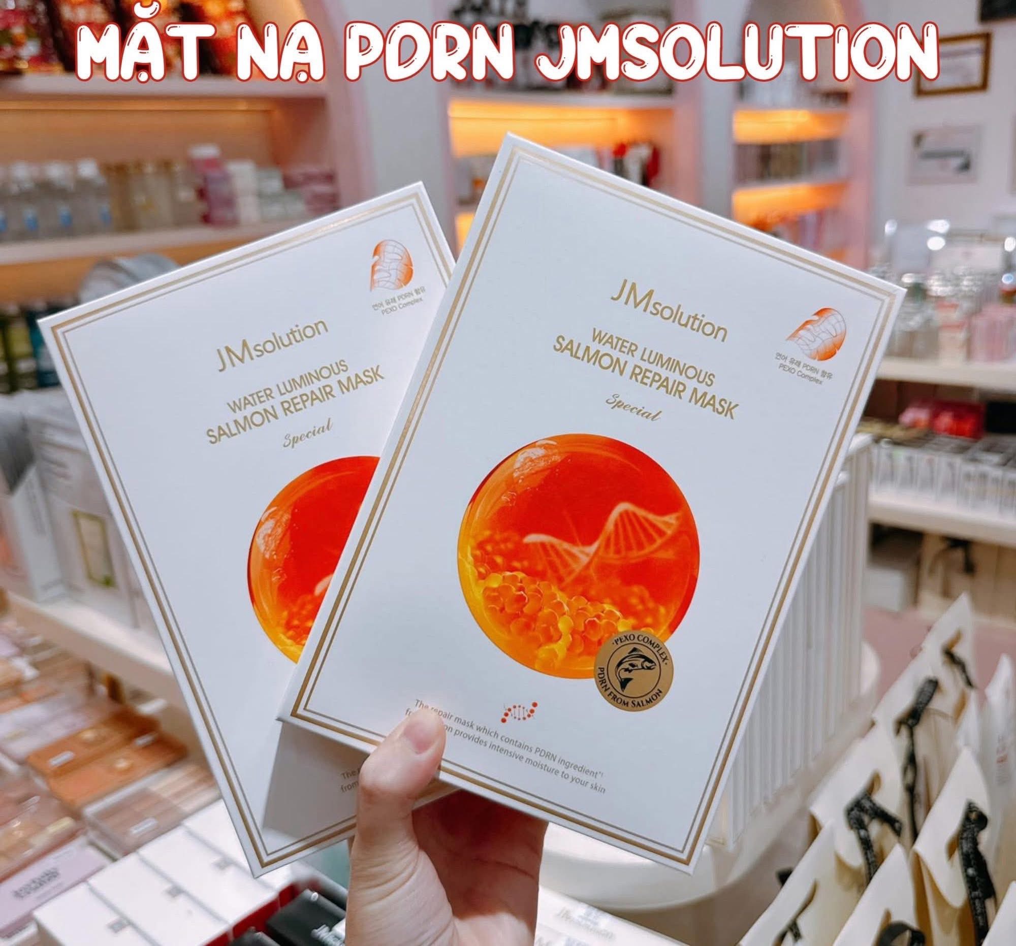 Mặt Nạ Trứng Cá Hồi Phục Hồi Da JM solution - Hộp 5 Miếng