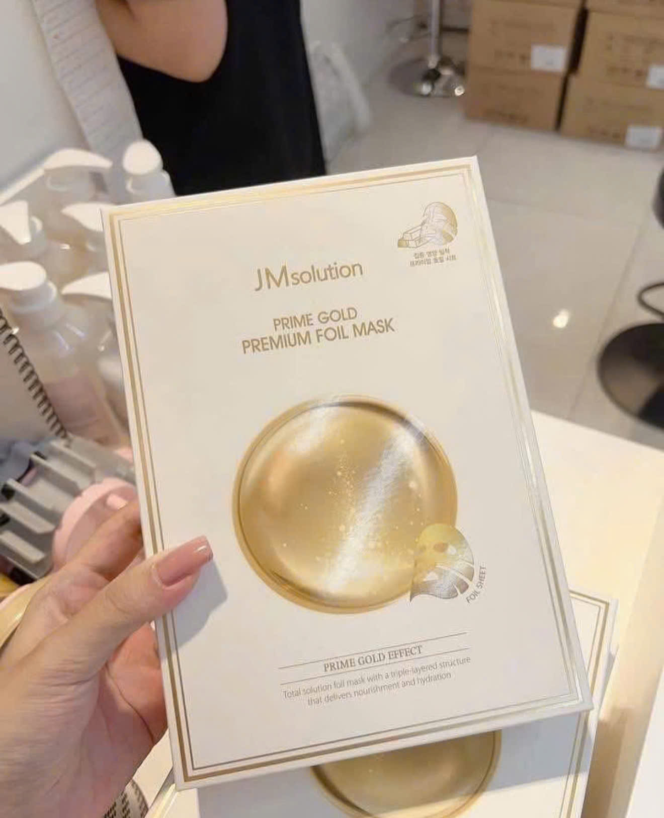 Mặt Nạ Vàng 24K Hỗ Trợ Cấp Ẩm Giảm Nếp Nhăn JM Solution Prime Gold Premium Foil Mask