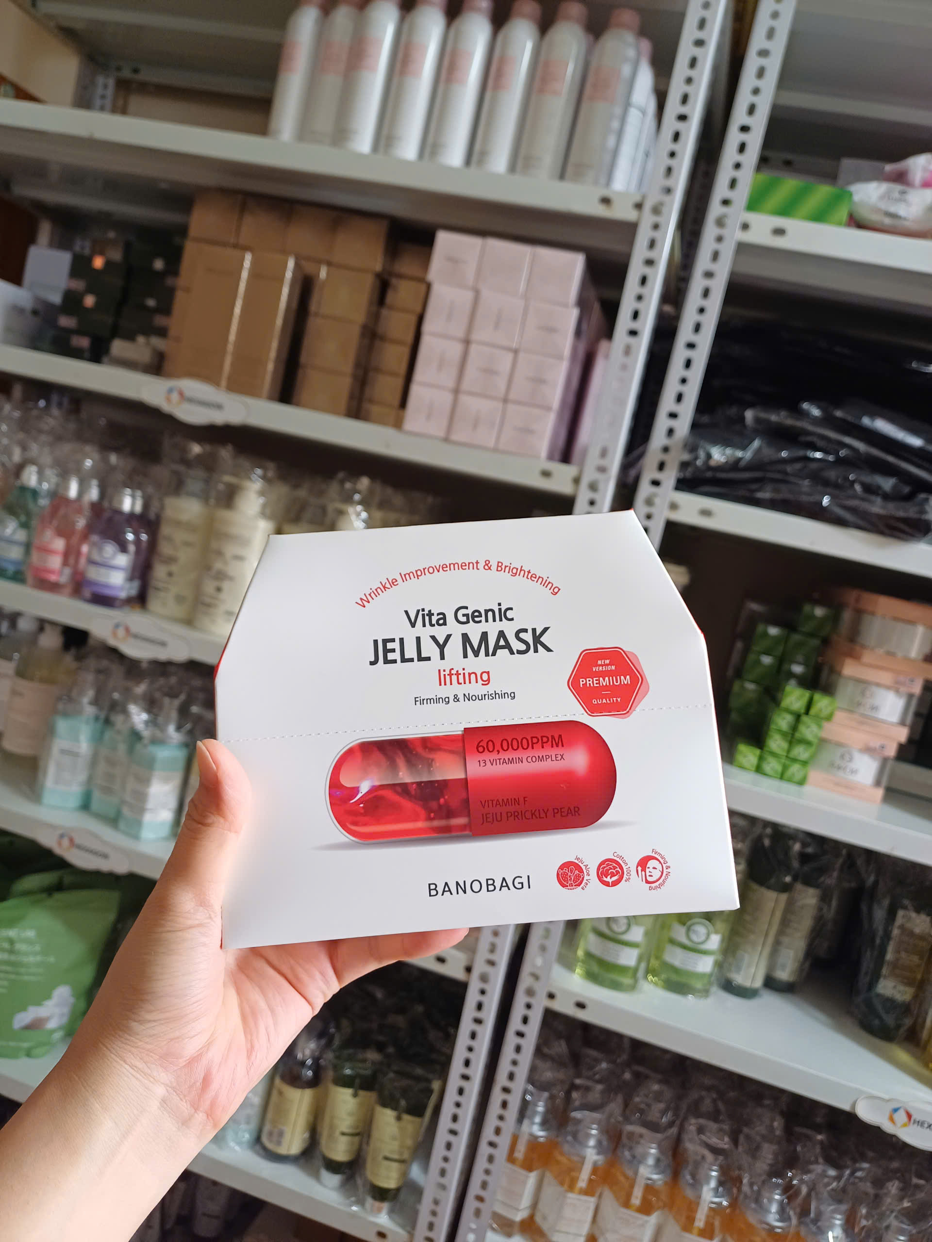Mặt nạ Banobagi Vita Genic Jelly Mask Lifting - Nâng Cơ Và Săn Chắc Da (màu đỏ)