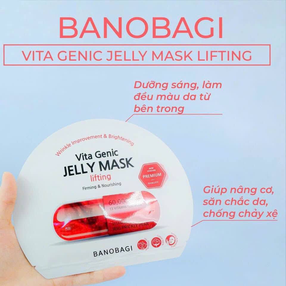 Mặt nạ Banobagi Vita Genic Jelly Mask Lifting - Nâng Cơ Và Săn Chắc Da (màu đỏ)