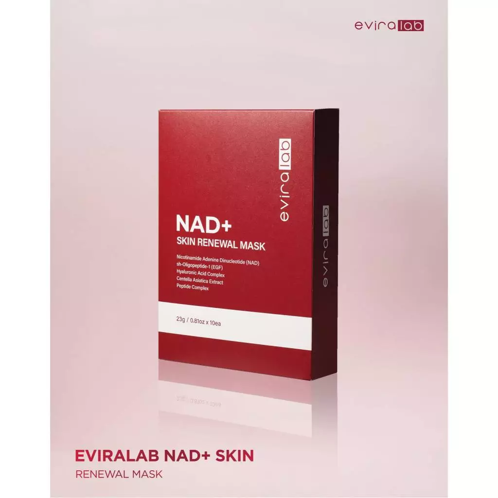 Mặt nạ Eviralab NAD+ Skin Renewal Mask (hộp 10 miếng)