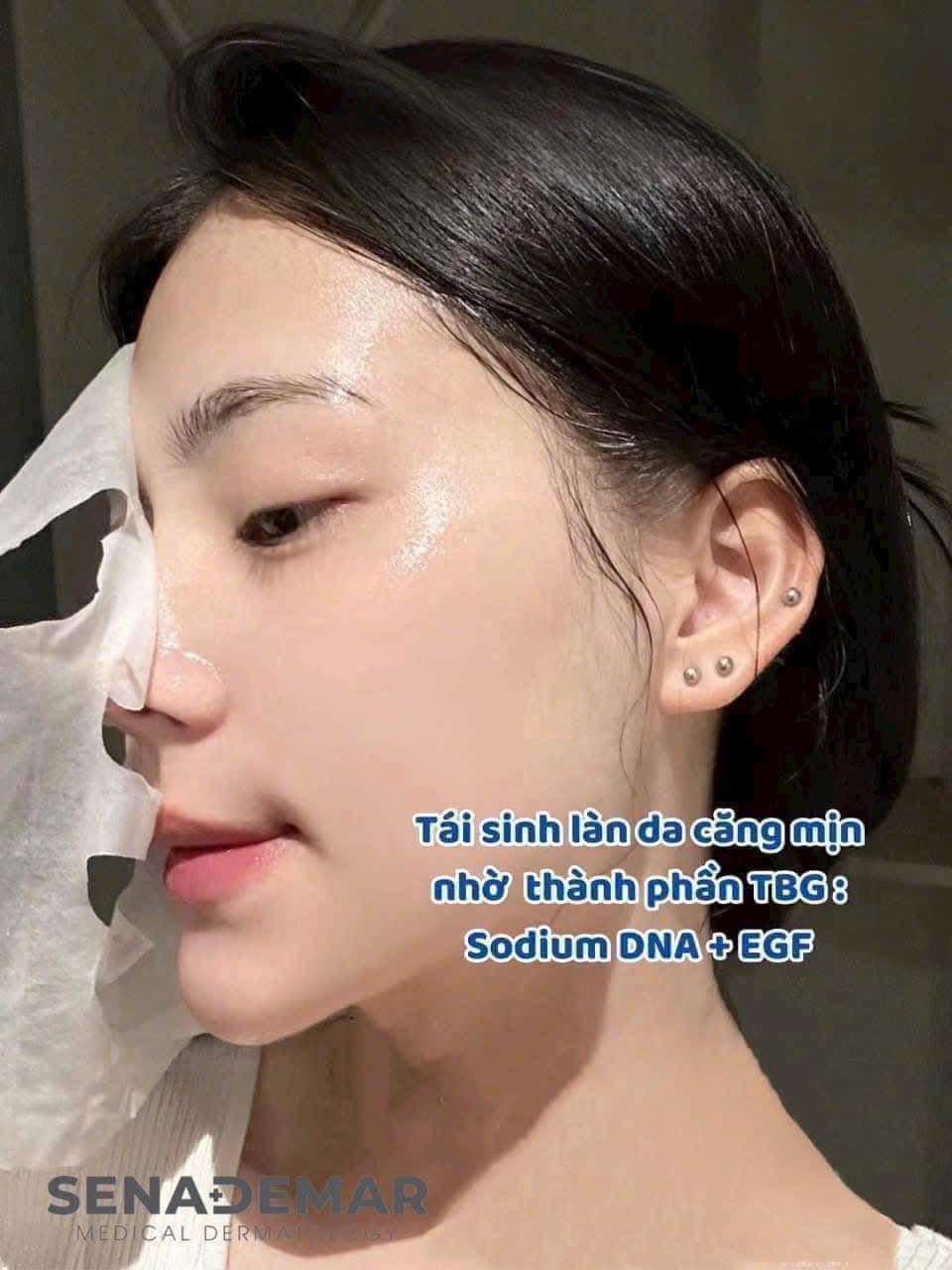 Mặt nạ cấp ẩm, dưỡng trắng, phục hồi da Sena Demar Sodium DNA B5
