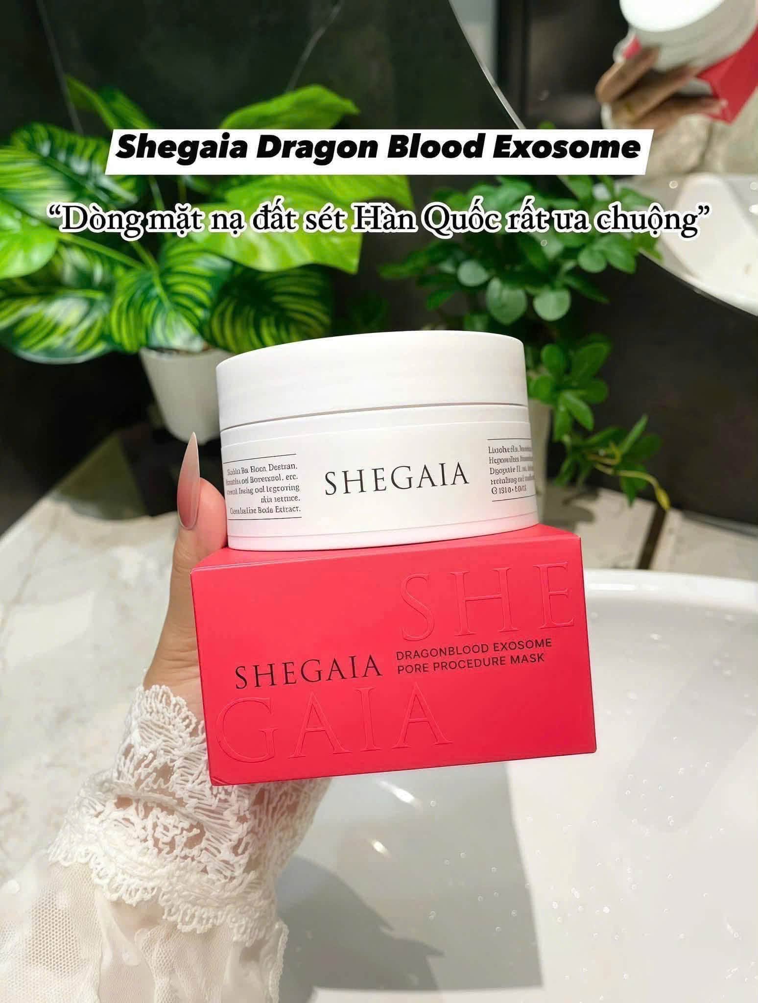 Mặt Nạ Đất Sét Huyết Rồng Shegaia – Thu Nhỏ Lỗ Chân Lông Hàn Quốc hộp 150g