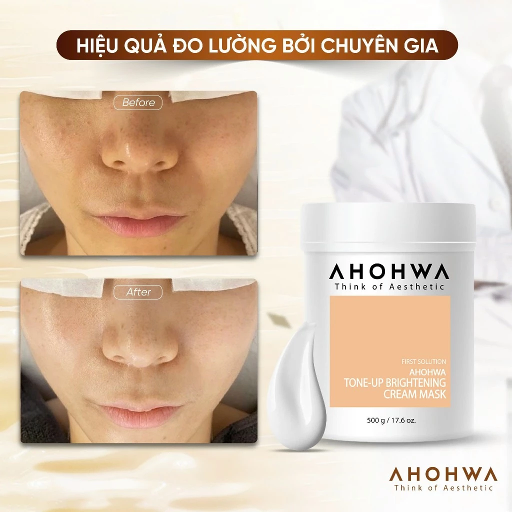 Mặt nạ ủ trắng dạng kem Ahohwa tone-up brightening cream 100ml