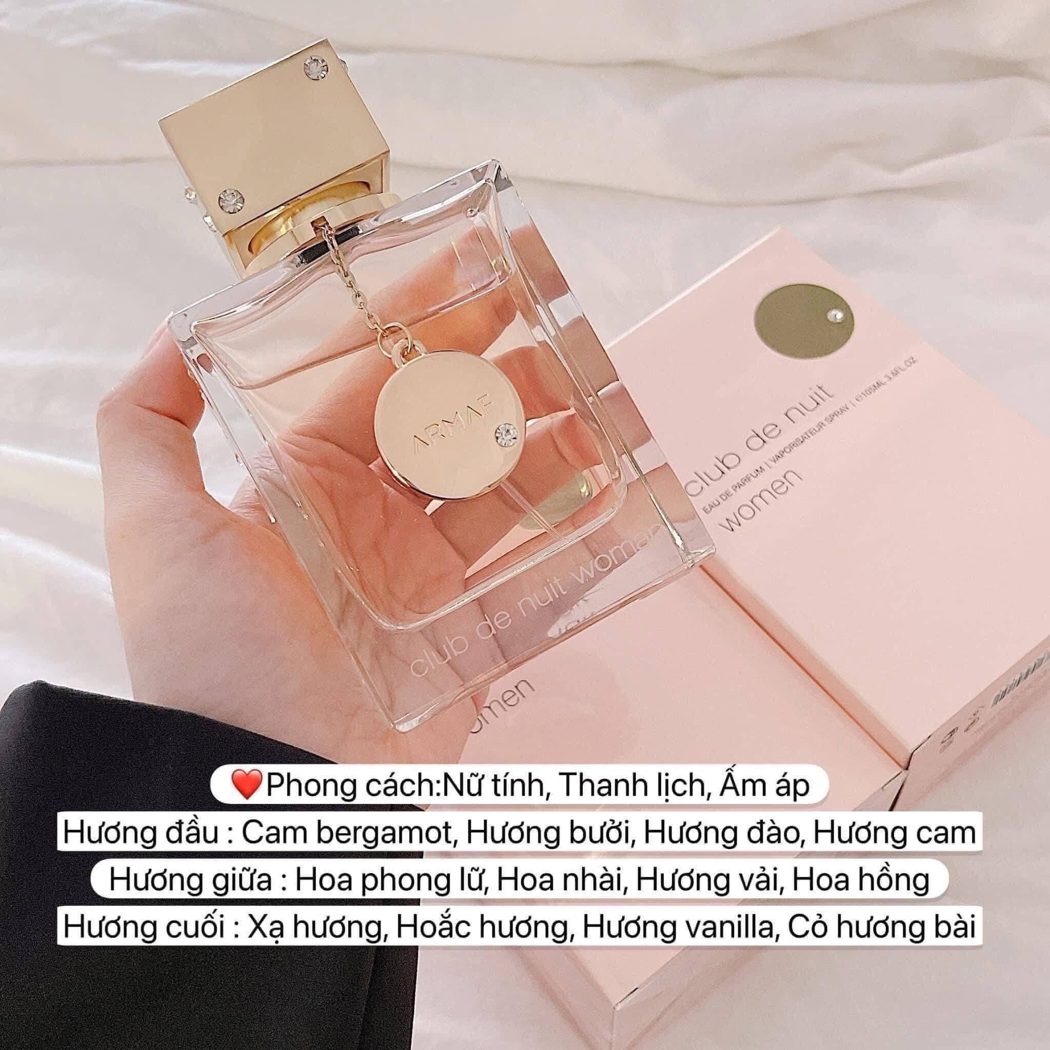 Nước Hoa Armaf Club De Nuit Women EDP – 105ml Hương Thơm Nữ Tính, Thanh Lịch và Ấm Áp