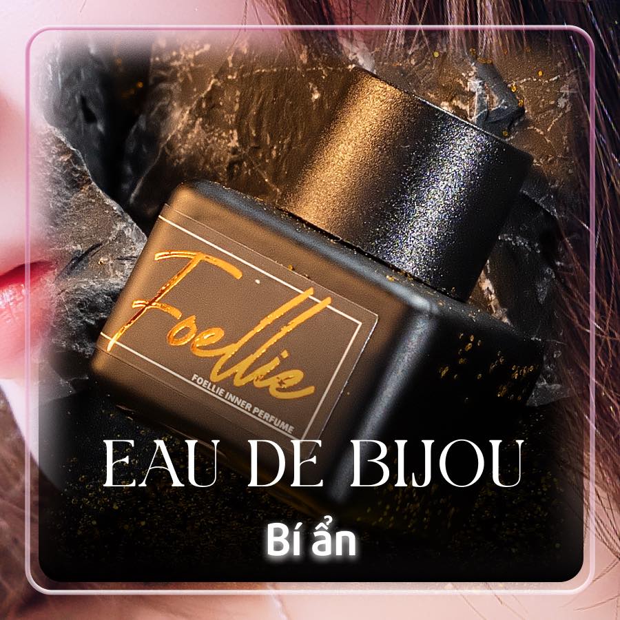 Nước hoa vùng kín Foellie Eau De Innerb Perfume - Bijou ( màu đen - hương Hoa hồng Sexy)