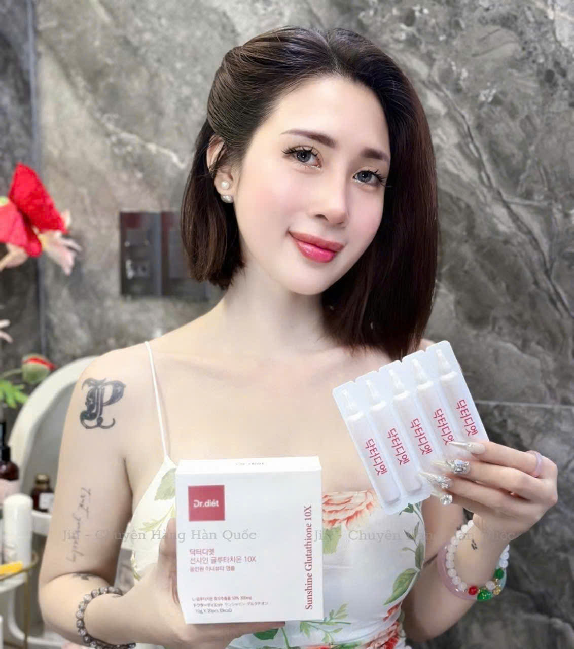 Nc ung h tr lm trng da Dr.Diet Sunshine Glutathione 10X - hp 20 ng Nc ung h tr lm trng da Dr.Diet Sunshine Glutathione 10X - hp 20 ng