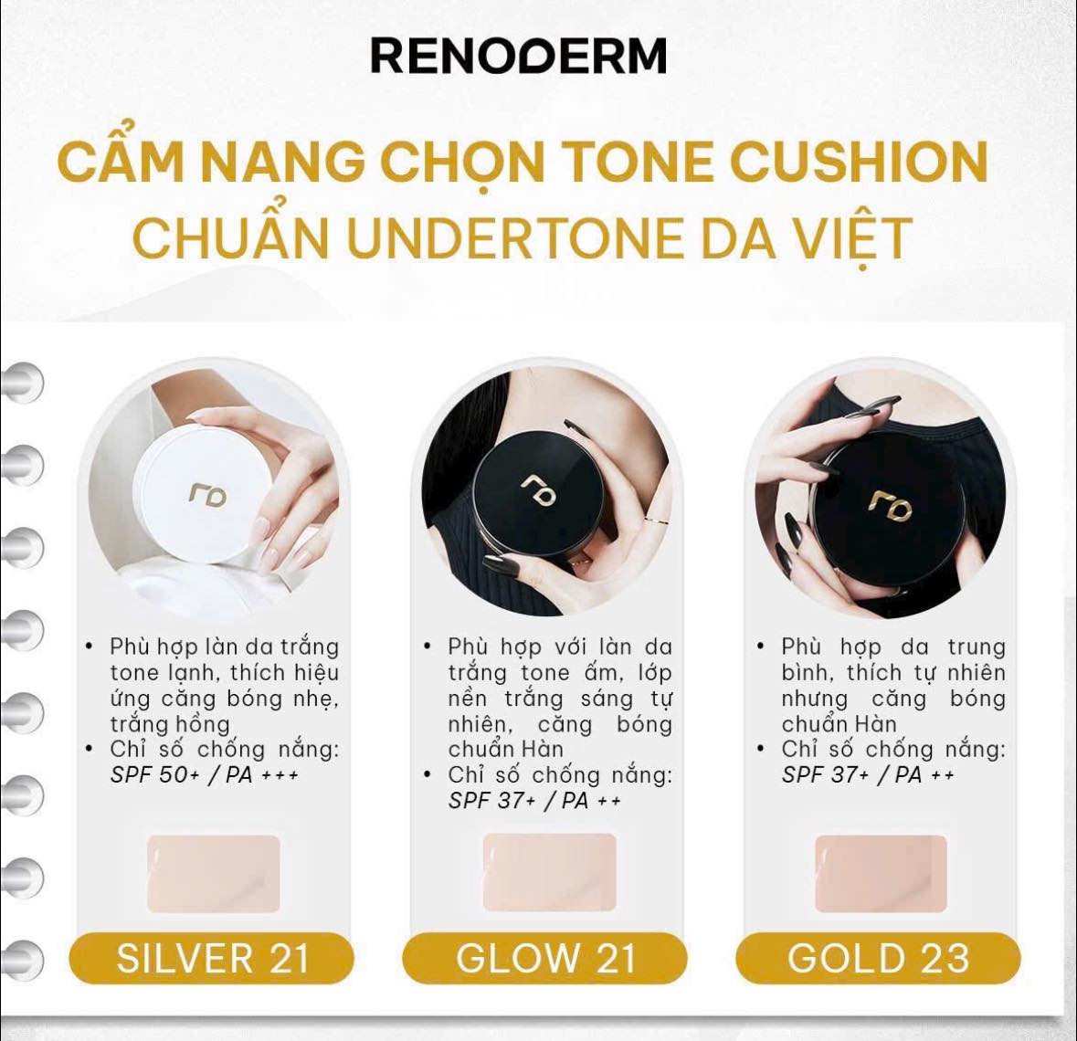 Phấn Nước RO RENODERM Day Long BB Cream Silver SPF 50+/PA+++ Tone trắng sáng