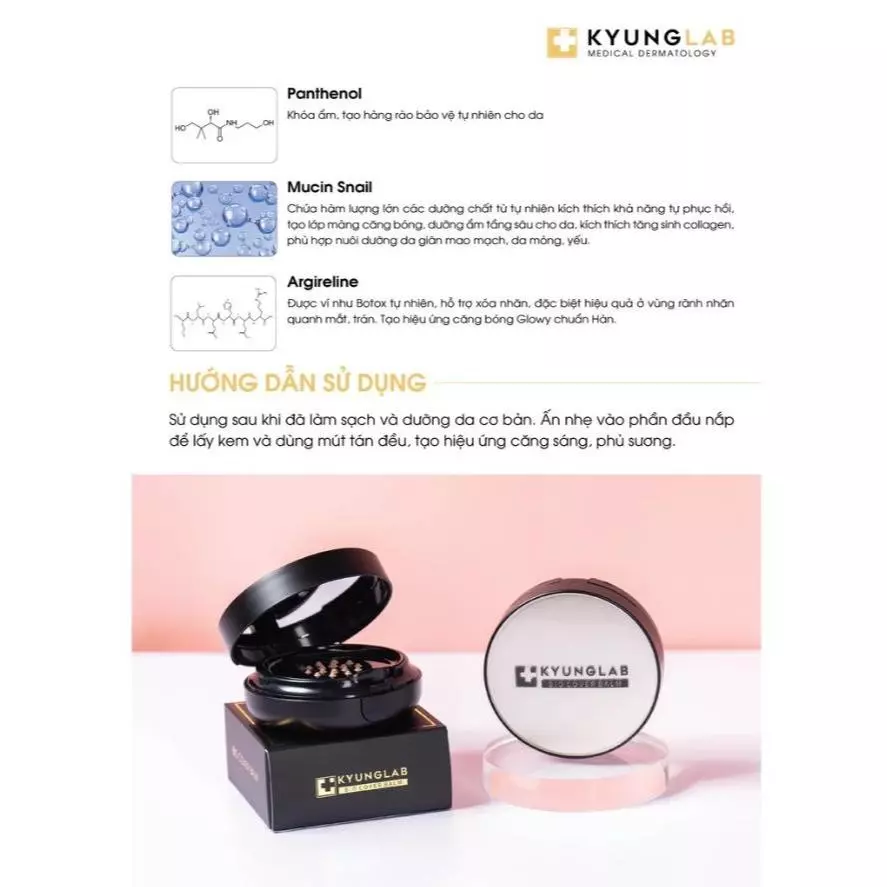 Phấn nước Kyung Lab Bio Cover Balm - Cushion dành cho da treatment (Fairlight: Tone tự nhiên)