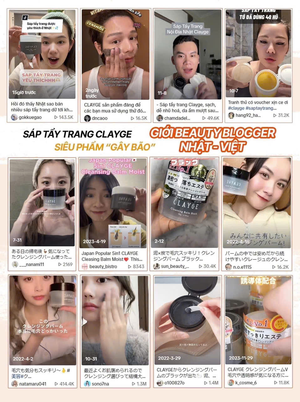 Sáp tẩy trang Clayge Cleansing Blam Black 95g