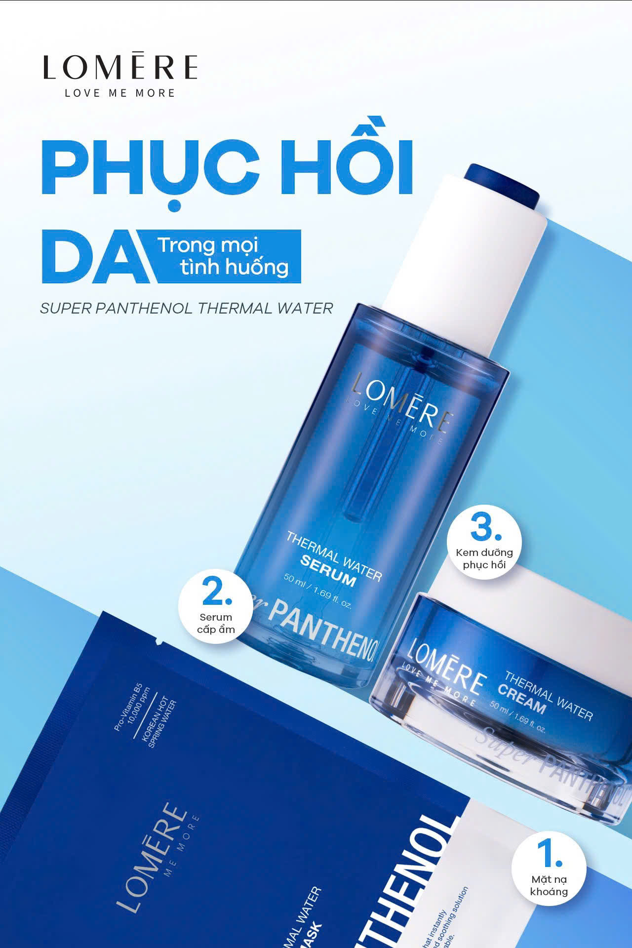 Serum Dưỡng Khoáng Super B5 Phục Hồi Cấp Ẩm Lomere