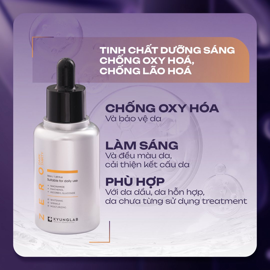 Serum Kyunglab Zero Dark Thirty – Dưỡng Sáng, Chống Oxy Hóa Hiệu Quả