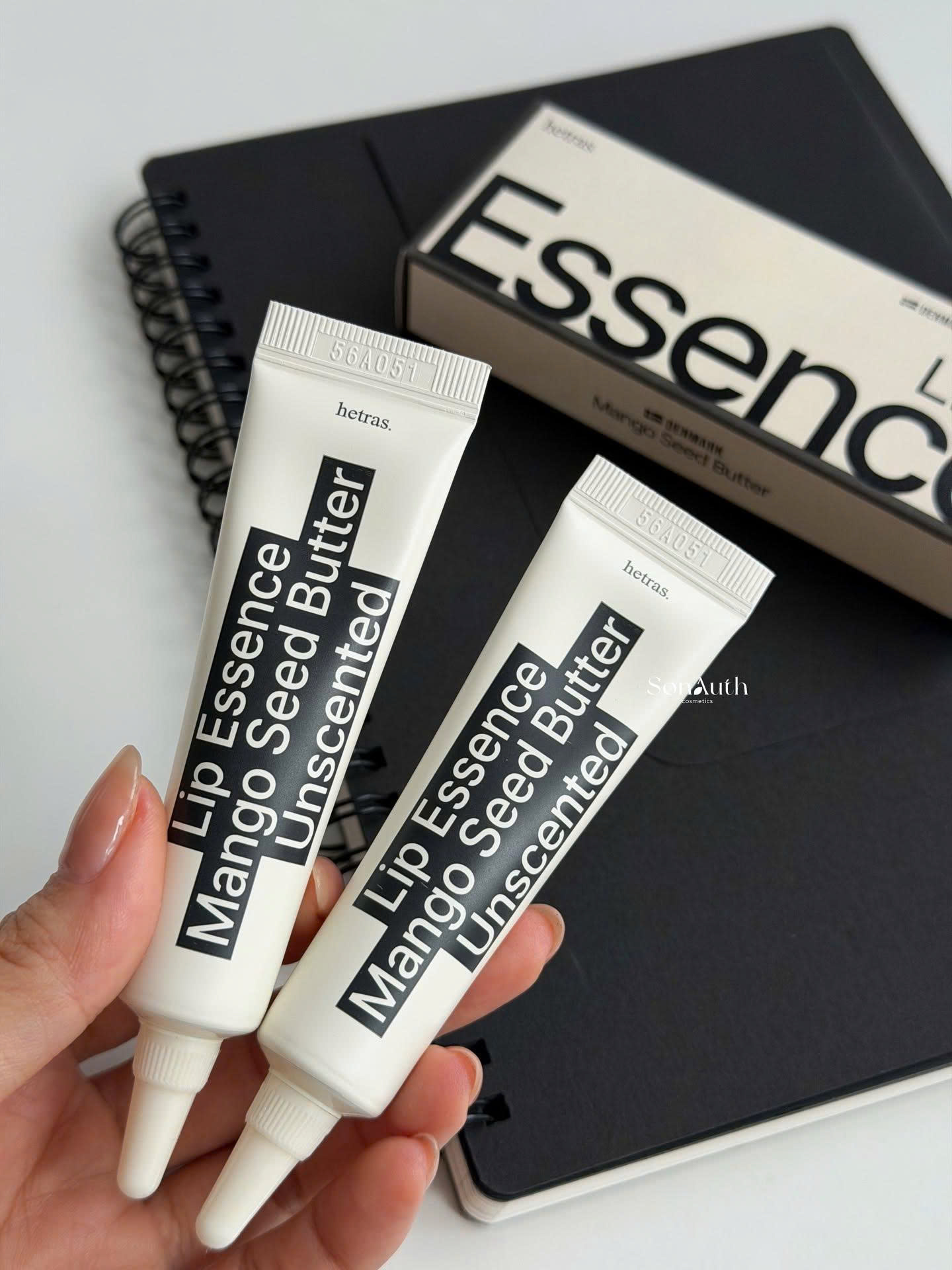 Set 2 son dưỡng môi Hetras Mango Seed Butter Lip Essence (13g x 2EA) – Mềm Môi, Giảm Khô & Căng Bóng