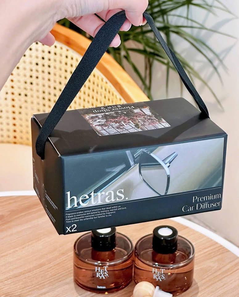 Set Nước Hoa Ô Tô Hetras Flower Shop (77ml x 2)
