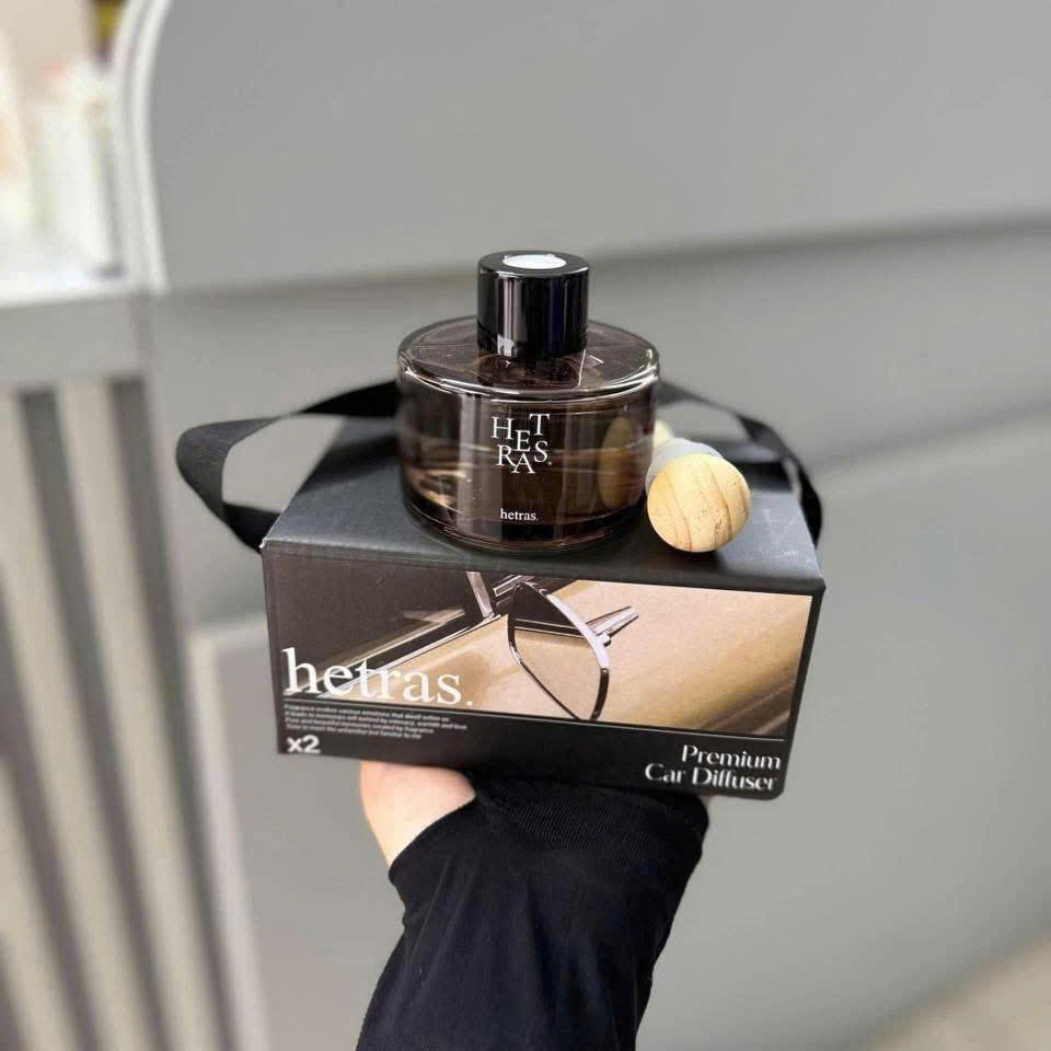 Set Nước Hoa Ô Tô Hetras Hotel Wood Tone 07 (77ml x 2)